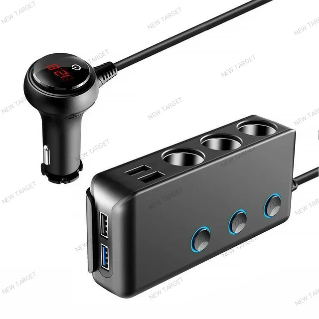 Chargeur allume cigare 3 ports